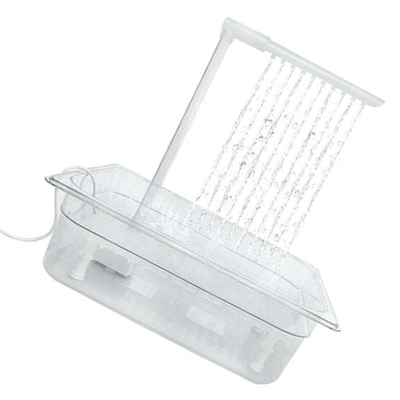 Bird Bathtub Fun Splashing Automatic Fountain for Parrots and Small Pet Shower Box for Budgies Cockatiels