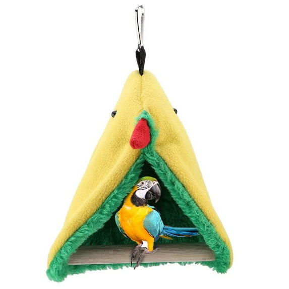 Pet Supplies Bird Bed Cozy Parrot Triangle Cage Hanging Tent Toys for Happy Comfortable Resting Experience