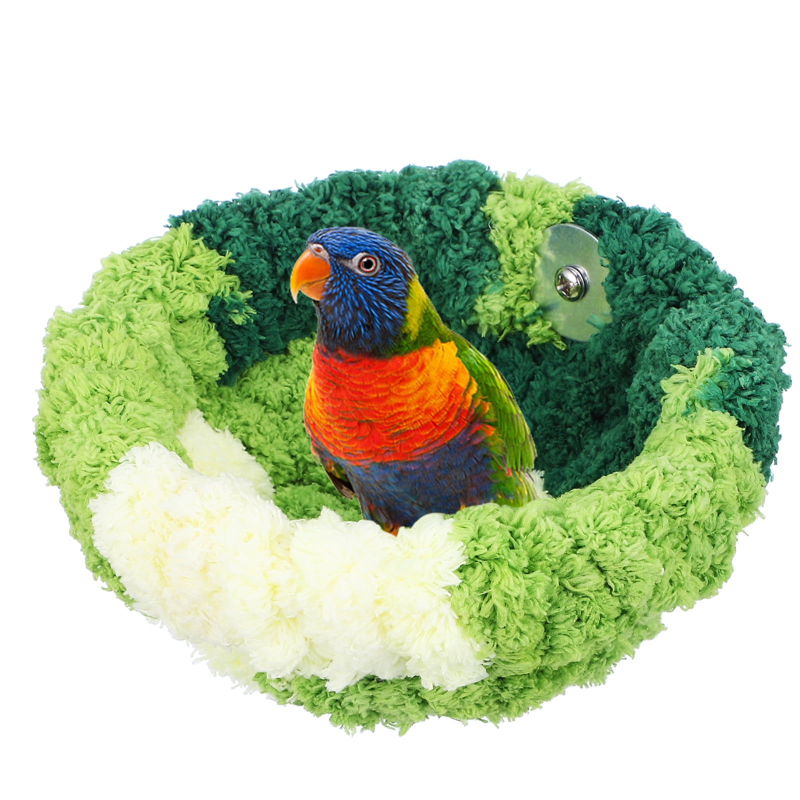 Corner Fleece Bird Blanket For Cage, Cozy Bird Bed Warmer Parrot House Cage Hanging