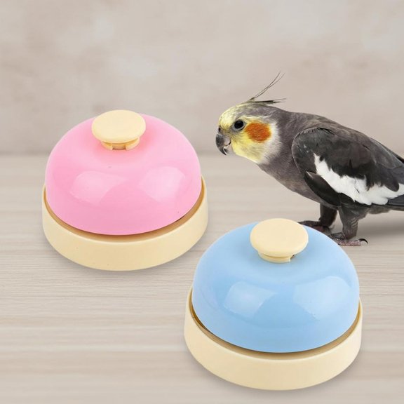 Bird Bell Toys, Parrot Training Bell, Bird Tell Bell, Pet Training Bell Toy, Stainless Steel Bell for Parrots, Parakeets, Conures, Cockatiels, Dogs