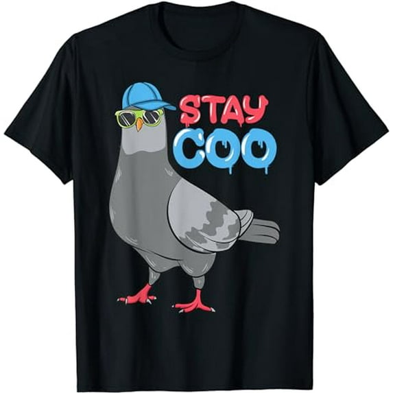 Bird Birding Pigeons Birds Cool Kids Funny Pigeon Stay Coo T-Shirt