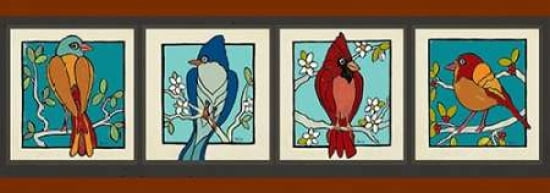 Bird Border Canvas Art - Shanni Welsh (10 x 20)