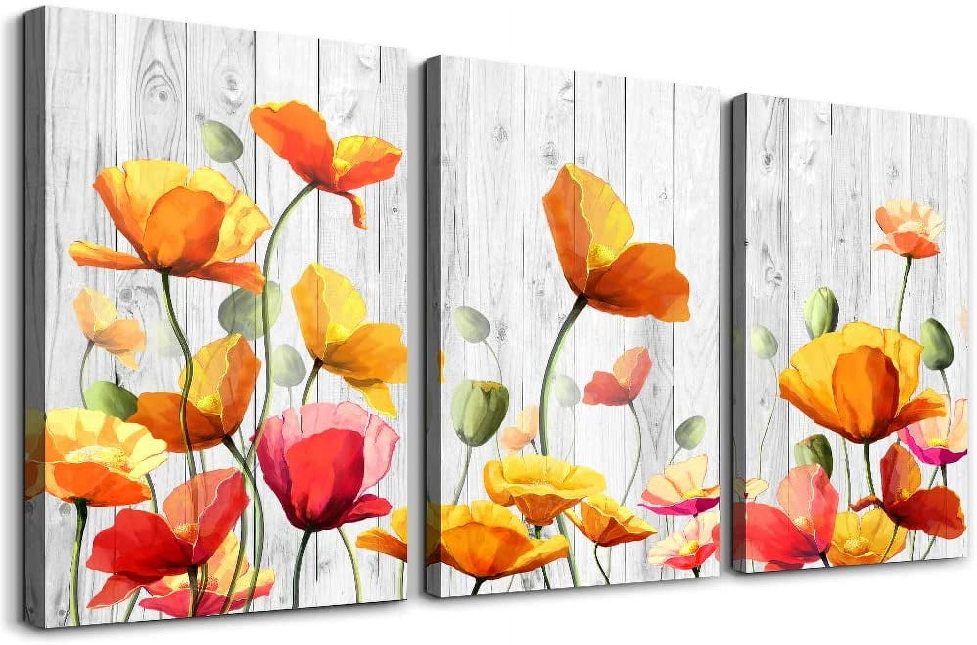 Bird On The Branch Abstract Canvas Wall Art For Living Room Wall Decor