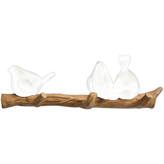 Bird Branch Shape Bathroom Hook Punch Free Bird Decoration Hook for Kitchen, Bedroom, Bathroom Entryway