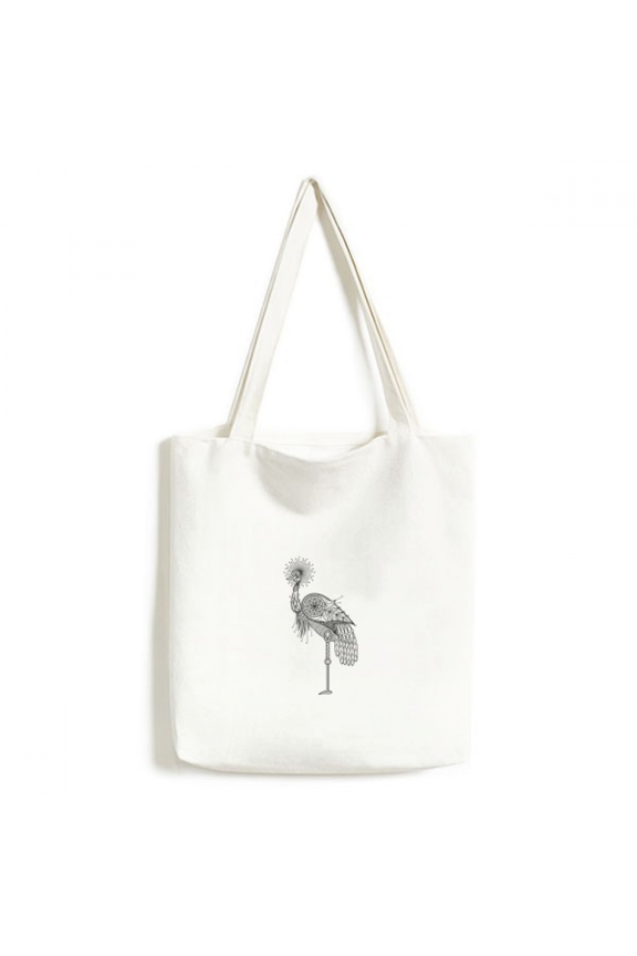 Bird Brave Beauty Feather Tote Canvas Bag Shopping Satchel Casual Handbag