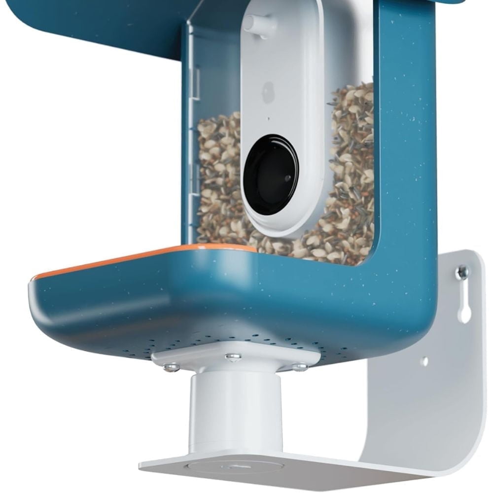 Bird Buddy Bird Feeder Wall Mount Heavy Duty Bird Accessories for Outdoor Garden Fence, White