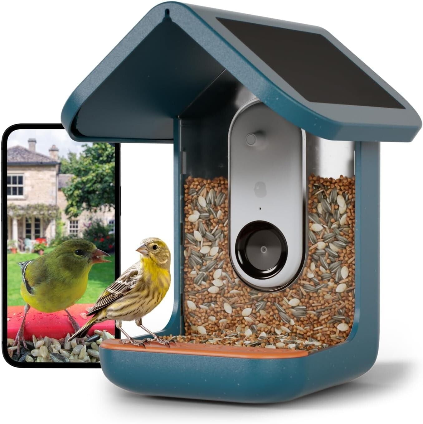 Bird Buddy Outdoor Smart Bird Feeder with HighRes Camera, Solar