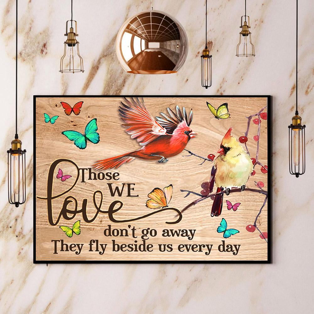Family - They Fly Beside Us Everyday - Personalized Vertical Canvas