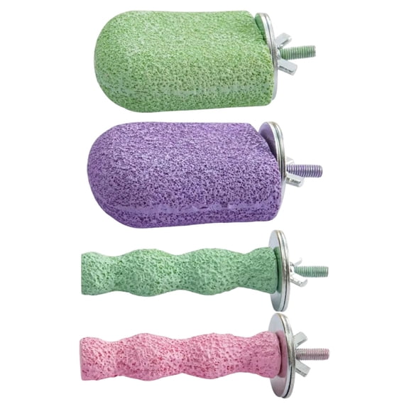 Bird Cage Chewing Perch Toy Resin Safe For Parakeets Budgies Hamsters