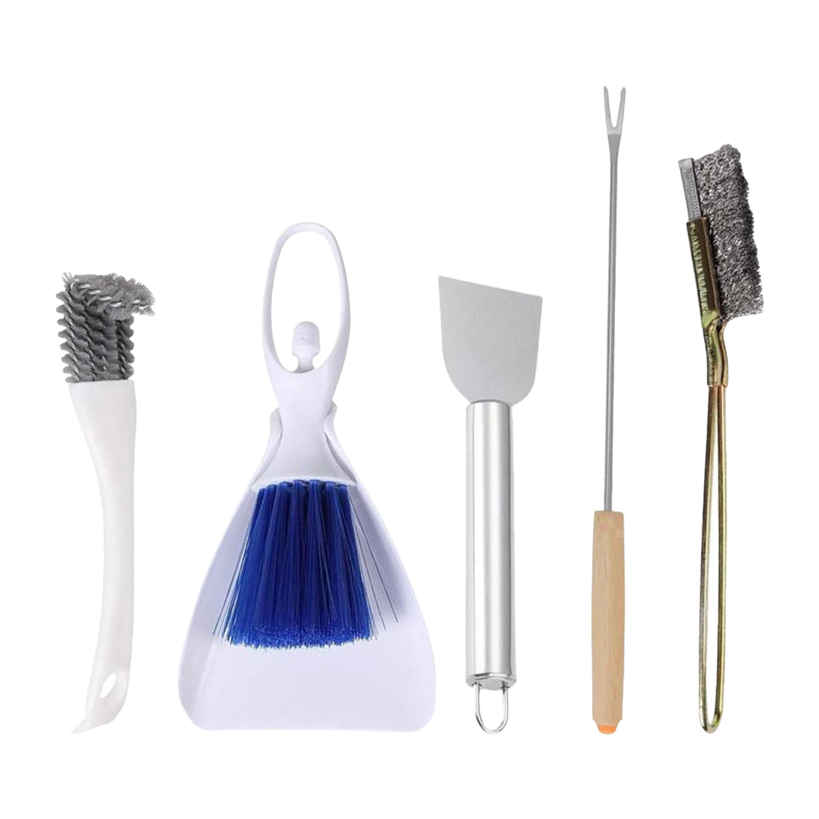 5Pieces Birdcage Cleaning Set Stainless Steel Cleaning Tool for Maintaining Cage Cleanliness and Maintenances Daily Use