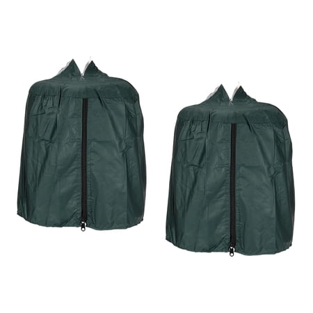 Bird Cage Cover 13" Light proof Shade Night Cover with Zipper, Green 2 Pack