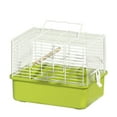 thumbnail image 1 of Bird Cage Detachable Lightweight Metal ABS Material Large Opening Bottom Mesh Ventilation Handle for Transporting Outdoor Use Easy to Clean Pet Bird Accessories, 1 of 7