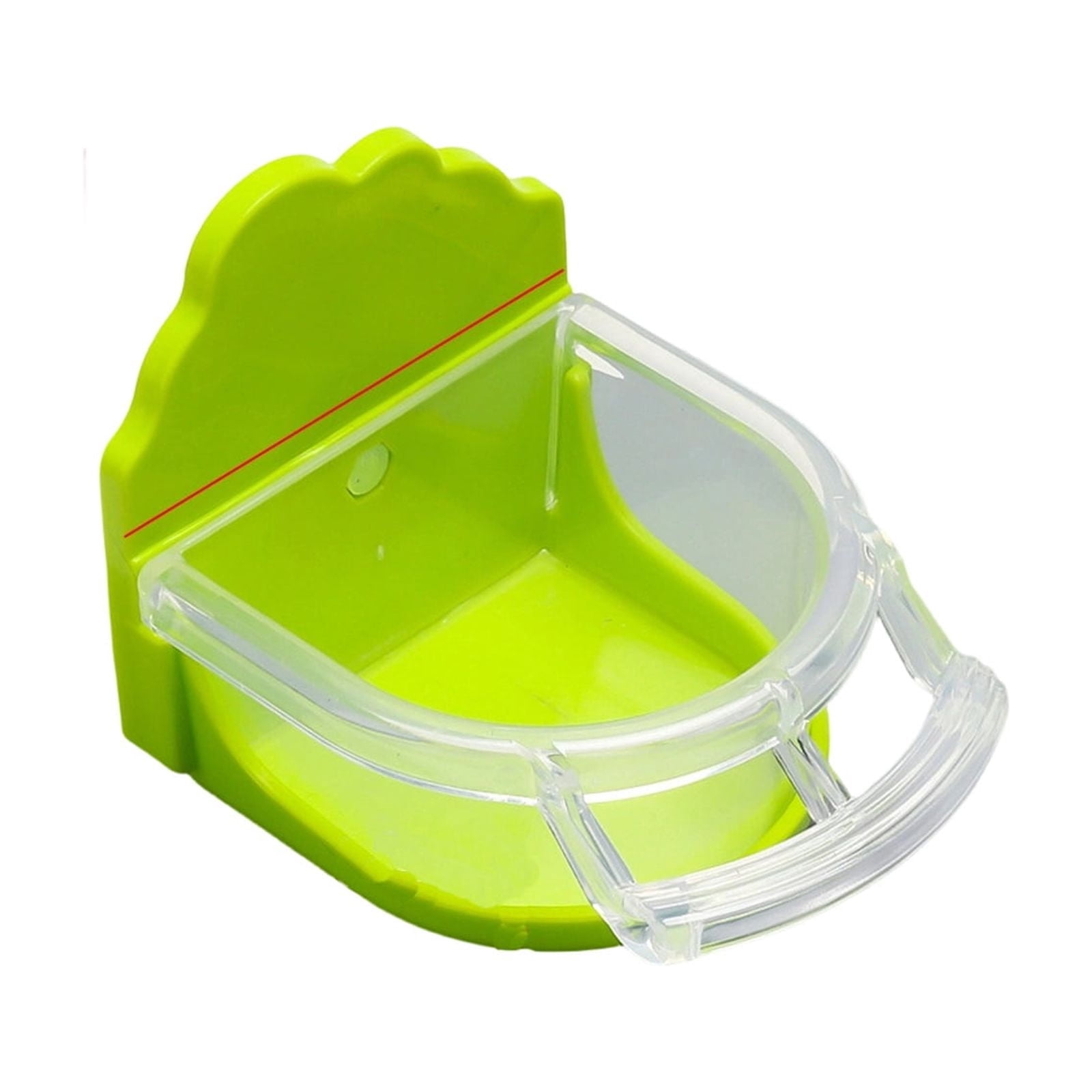 Bird Cage Feeder Bowl for Budgie Lovebird and Small Parrot Half Round ...