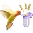 thumbnail image 1 of Bird Cage Feeder for Vegetable, Parrot Veggies Holder with Water-Storage Design to Keep Greens Fresh, No Mess Hanging Parrot Feeder, Quick Clean Clip, No Spill Feeders for Conures, 1 of 8