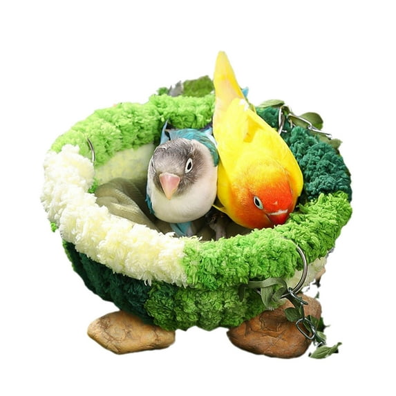 Bird For Cage Hanging Bird Bed For Breeding Bird For Conure Budgie Lovebird Hamster Small Warm for Window Moat Guard Birdhouse with Camera Painted Gourd Birdhouse Bath Set Birdhouse Kits to Build for