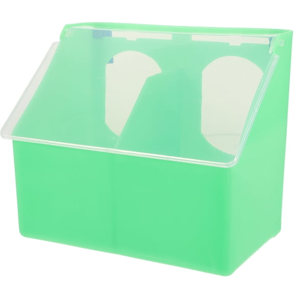 Bird Cage Hanging Feeder Light Green Plastic Parrot Cage Accessory Durable
