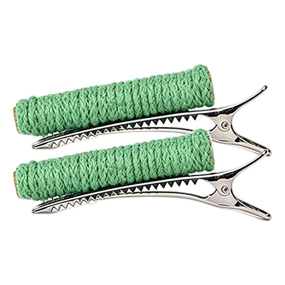Bird Cage Perch Set for Pet Birds, Two Cylindrical Rope-Wrapped Platforms with Tips and Spring Clamps, Branch Mount