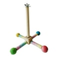 thumbnail image 1 of Bird Cage Rotating Perch Toy with Bearing, Interactive Parrot Stand Toy for Parakeets and Small Birds, 1 of 2