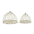 thumbnail image 1 of Bird Cage Rustic Set 2 Metal New ZT-842, 1 of 3