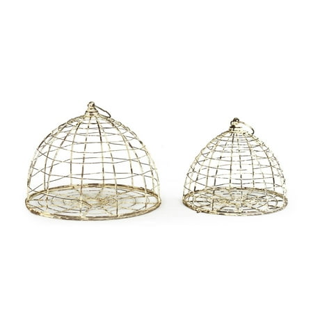 Bird Cage Rustic Set 2 Metal New ZT-842