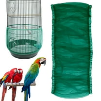 Bird Cage Seed Catcher, Large, Stretchy Form Fitting Mesh Skirt Cover for Parrot Enclosures, Light and Breathable Fabric, Prevent Scatter and Mess, Reusable,Adjustable, Lightweight