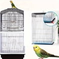 thumbnail image 1 of Bird Cage Seed Catcher,Sheer Fine Mesh Bird Cage Cover for Cockatiel,Budgie,Parakeet,Lovebird,Canary,Mynah,Wrap Around Full Coverage Cage Protector for Indoor Outdoor Tall, 1 of 8