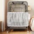 thumbnail image 1 of Bird Cage Catcher White Bird Cage Net Cover Adjustable Birds Cages Netting Catcher Stretchy Birds Cages Guard for Parrot Enclosures, 1 of 5