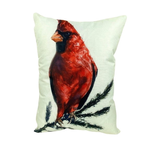 Bird | Cardinal | Red Cardinal | Pillow Cover | Throw Pillow | 12x18 |  Bird Lover | Cardinal Gifts | Gifts for her | Decor | Accent Pillow