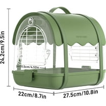 Bird Carrier Backpack with Shade Cover, Travel Bird Cage Bag Lightweight, Visible Window for Parrots, Small Cockatiels, Budgie and Other Similar Size Birds