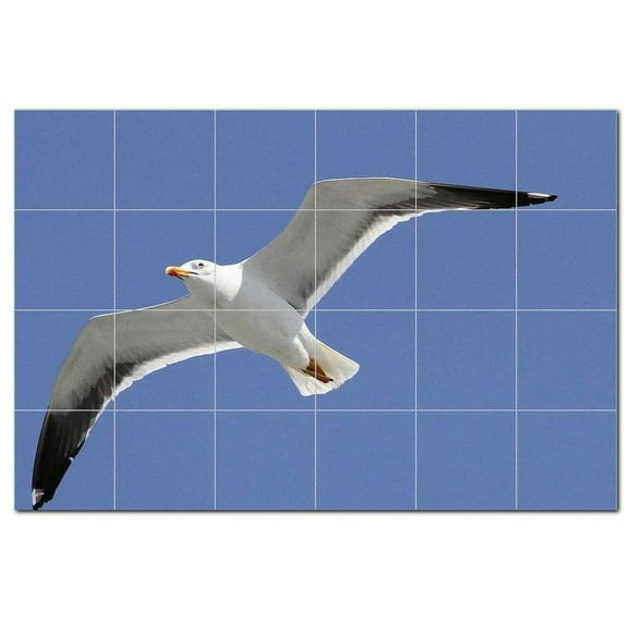 Bird Ceramic Tile Mural Kitchen Backsplash Bathroom Shower, 402218-XL64