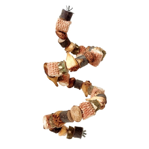 Bird Chew Toy Chewing Blocks for Chinchillas Small Pet Teething Swing Improves Health