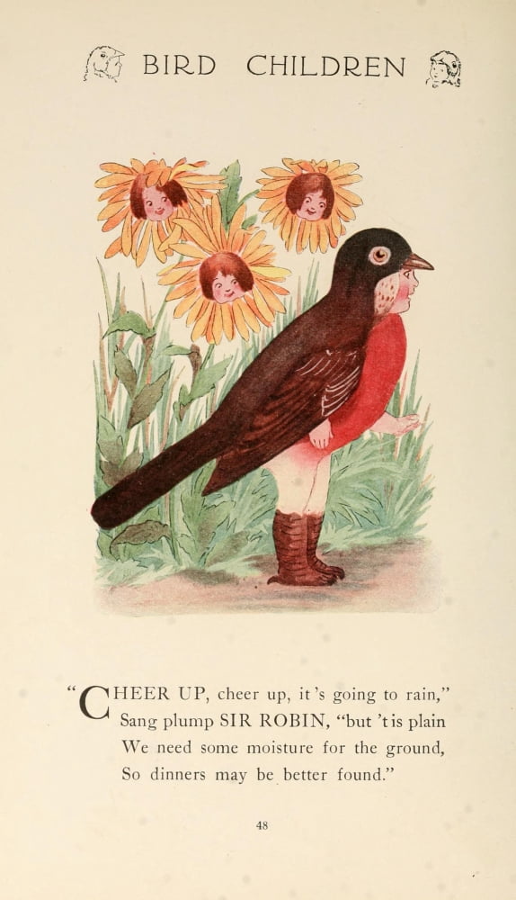 Bird Children 1912 Sir Robin Canvas Art - MT Ross (18 x 24)