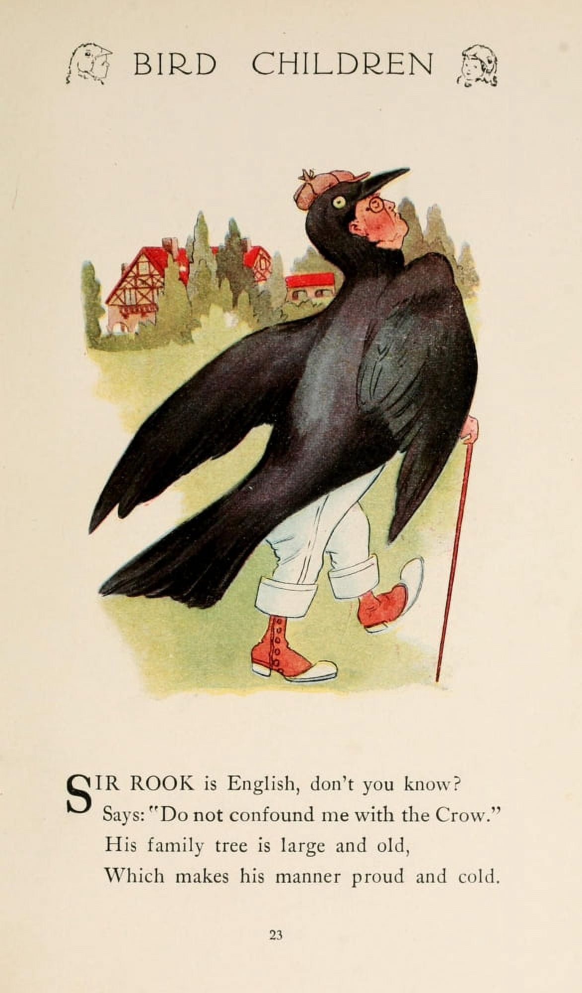 Bird Children 1912 Sir Rook Canvas Art - MT Ross (18 x 24)