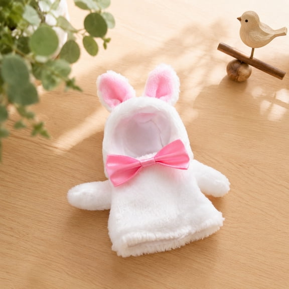 Bird Clothes, 3 Pcs Pet Bird Outfit, Bows White Rabbits Parrots Bird Clothing Cute Pet Costume for Budgerigar Parakeet Cockatiel Small Animals Apparel