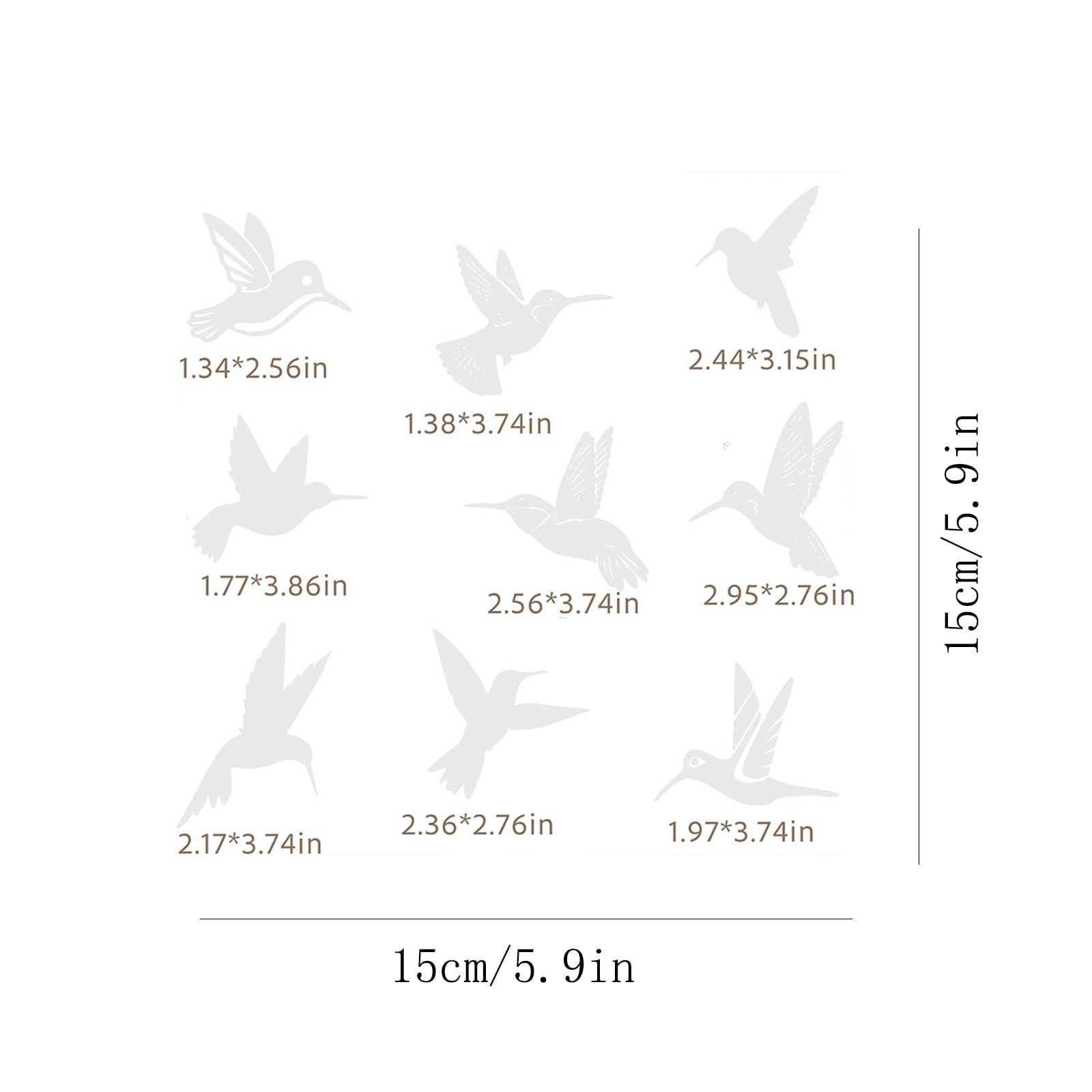 Bird Collision Prevention Stickers Anti-Collision Window Decals UV ...