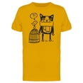 thumbnail image 1 of Bird Confused By Cat Tee Men's -Image by Shutterstock, 1 of 1