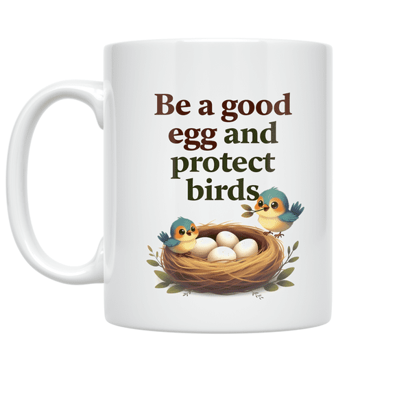 Bird Conservation Design - Nature Lover - 11 oz Ceramic Coffee Mug