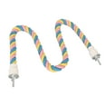 Bird Cotton Rope Perch Colorful Bendable Safe Climbing Parrot Rope Toy