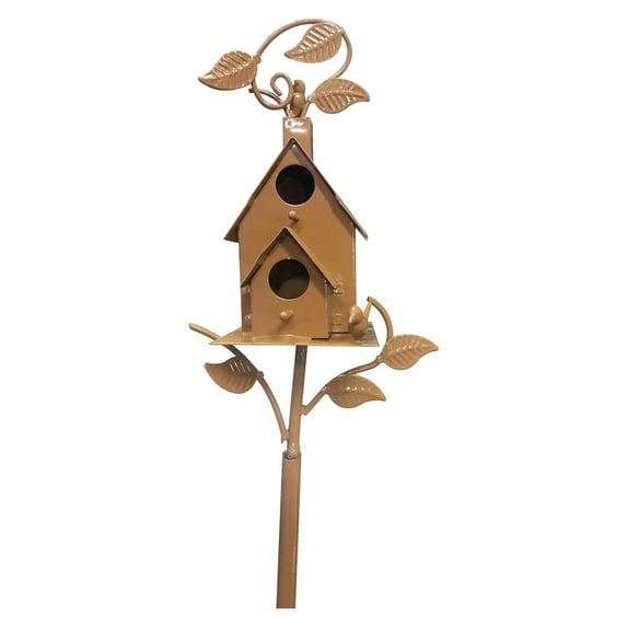 Bird Courtyard Decoration Outdoor Bird Garden Decoration Natural Wooden Bird for Wild Birds Attract Feathered to Your Yard