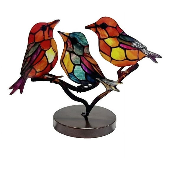 Bird Decor Decorative Birds - Outdoor and Indoor Bird Statues and Figurines - Colorful Bird Decorations for Home and Garden
