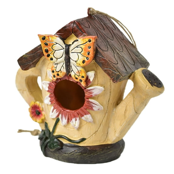 Bird Decorative Resin Bird for Outdoors Hanging Flower Birdhouse for Bird Lovers Tree Swallow Wild Birds