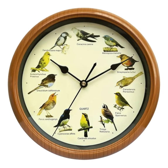 Bird Design Wall Clock With Sound, Which In