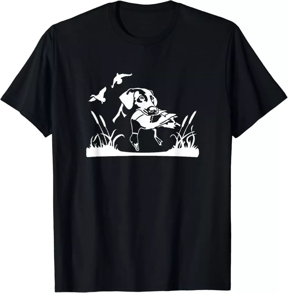 Bird Dog Duck Hunting Willow In The Marsh Hunter Gift Men's Unisex T