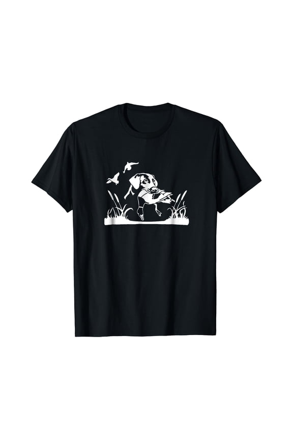 Bird Dog Duck Hunting Willow In The Marsh Hunter T-Shirt