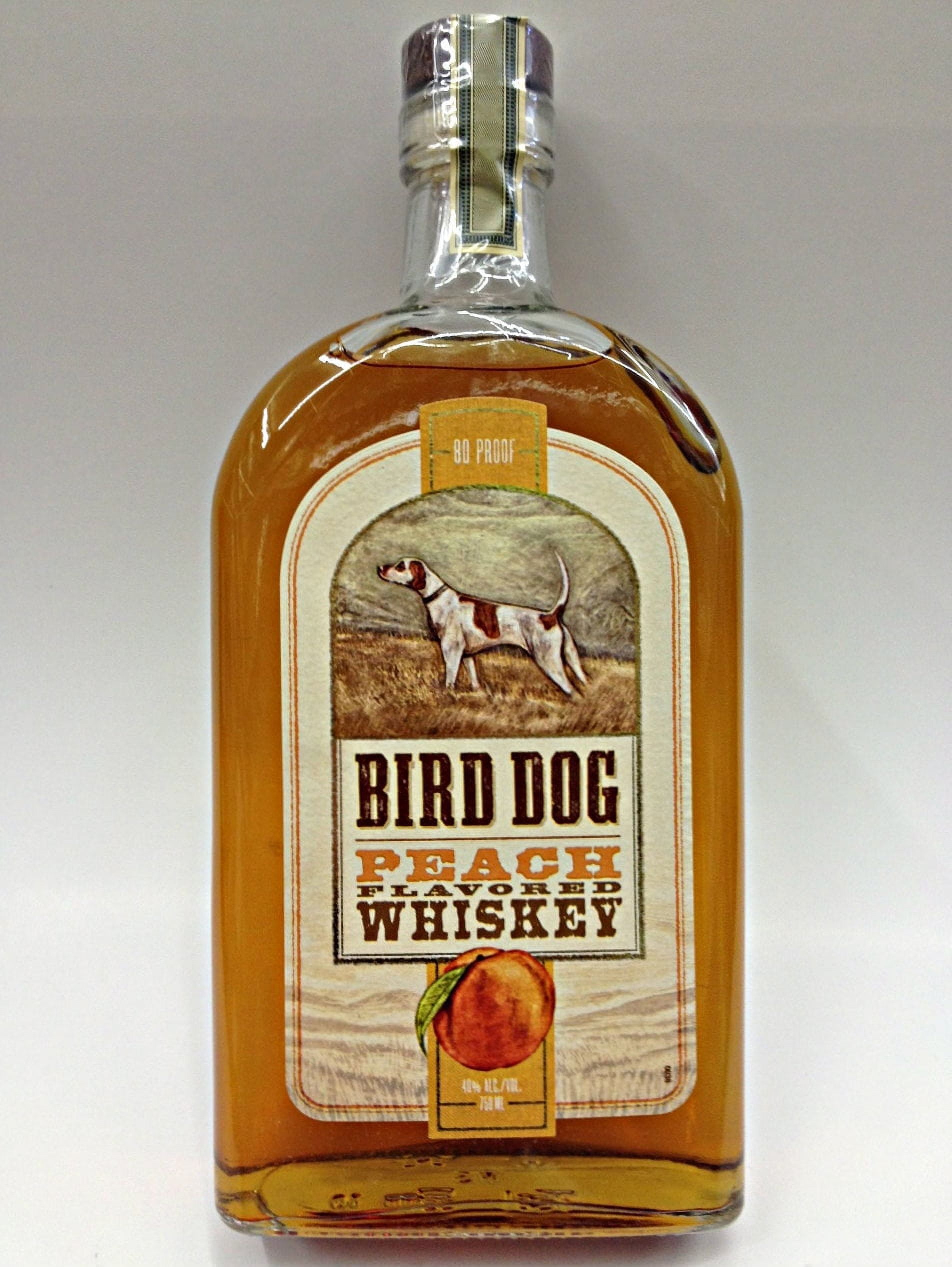 Bird Dog Peach Whiskey, 750 ml, 80 Proof.