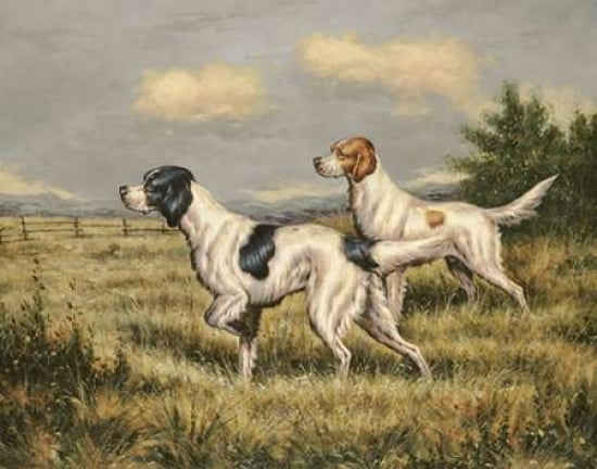 Bird Dogs Canvas Art - CJ Frank (22 x 28)