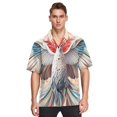 thumbnail image 1 of Bird Dove Side Men's Hawaiian Wrinkle Free Button Down Short Sleeve Shirt Casual Shirts Beach Shirts, 1 of 8