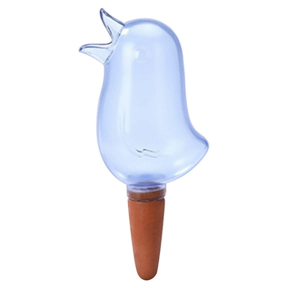Bird Drip Watering Device Automatic Garden Watering Tool Lovely Bird Shape PS Terracotta Transparent Indoor Plant Self Waterer Slow Release Easy Use for Potted Plants 16.6x7cm 1 Pack