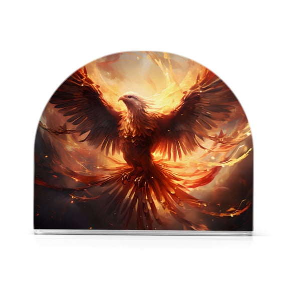 Bird Eagle Phoenix Fire Napkin Holder for Table Clear Napkin Stand Paper Holder Acrylic Organizer Dispenser Napkins for Dinner Kitchen Restaurant Room