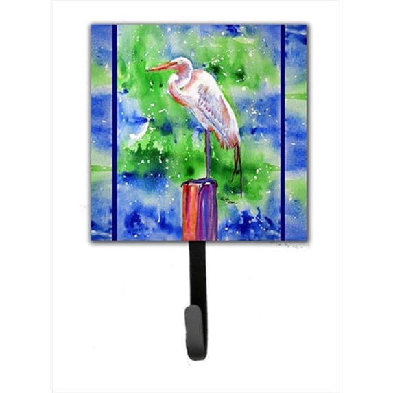 Bird - Egret Leash Holder Or Key Hook